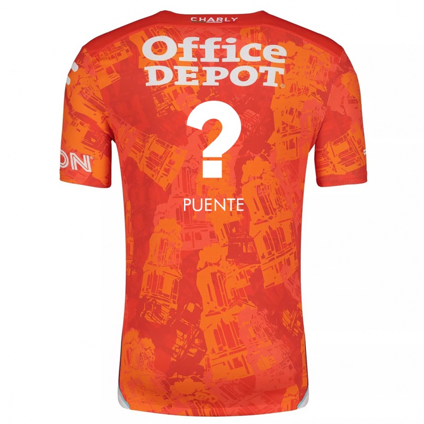 Enfant Football Maillot Luis Puente #0 Orange White Tenues Extérieur 2024/25 Canada