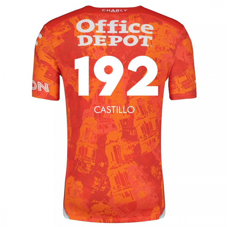 Kids Football José Castillo #192 Orange White Away Jersey 2024/25 T-Shirt Canada