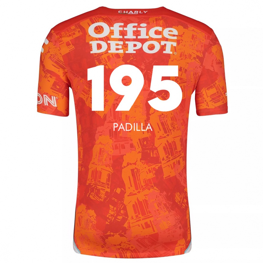 Kids Football Ángel Padilla #195 Orange White Away Jersey 2024/25 T-Shirt Canada