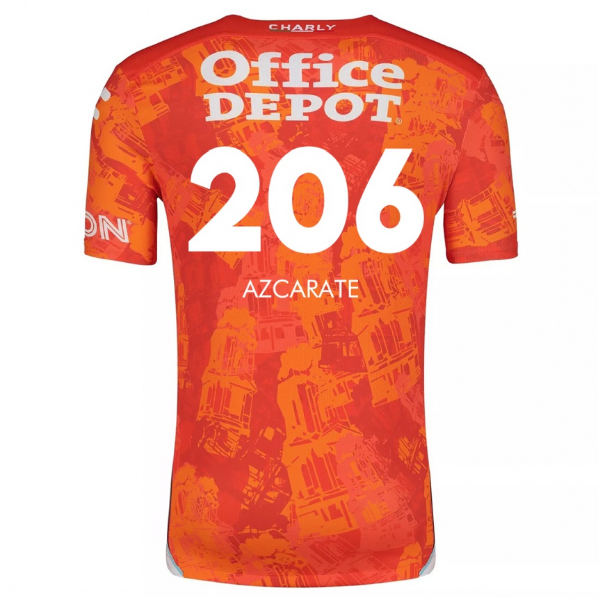 Kids Football Yerar Azcárate #206 Orange White Away Jersey 2024/25 T-Shirt Canada