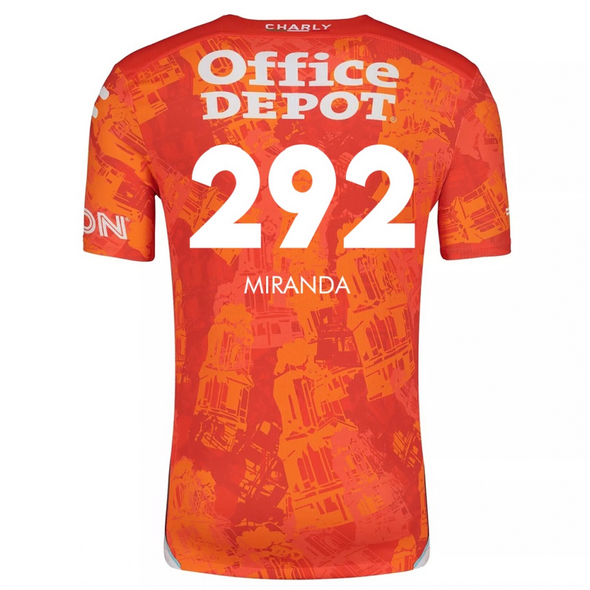 Kids Football Herbey Miranda #292 Orange White Away Jersey 2024/25 T-Shirt Canada