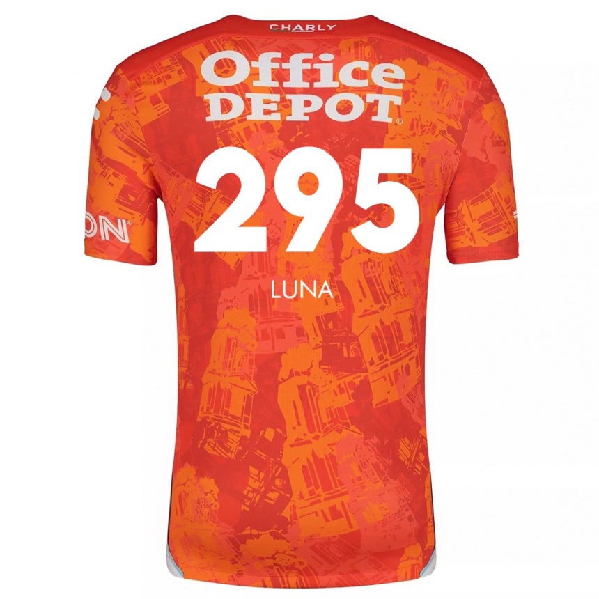 Kids Football Irving Luna #295 Orange White Away Jersey 2024/25 T-Shirt Canada