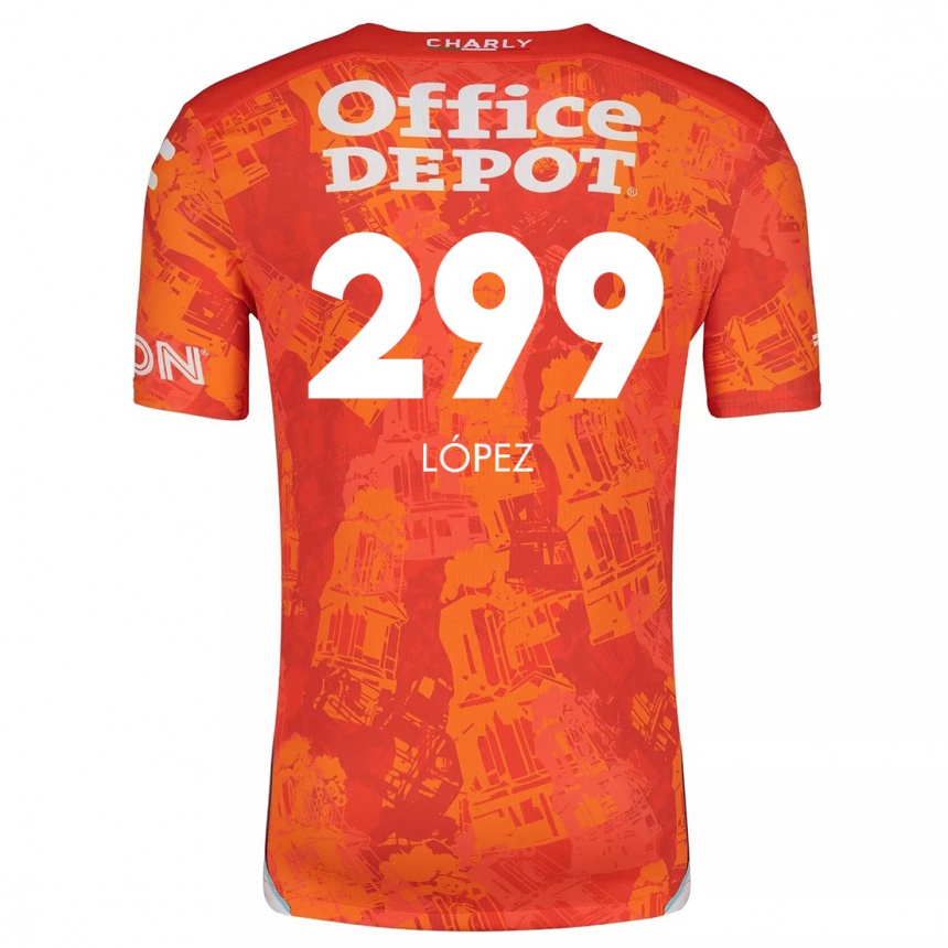 Enfant Football Maillot Santiago López #299 Orange White Tenues Extérieur 2024/25 Canada