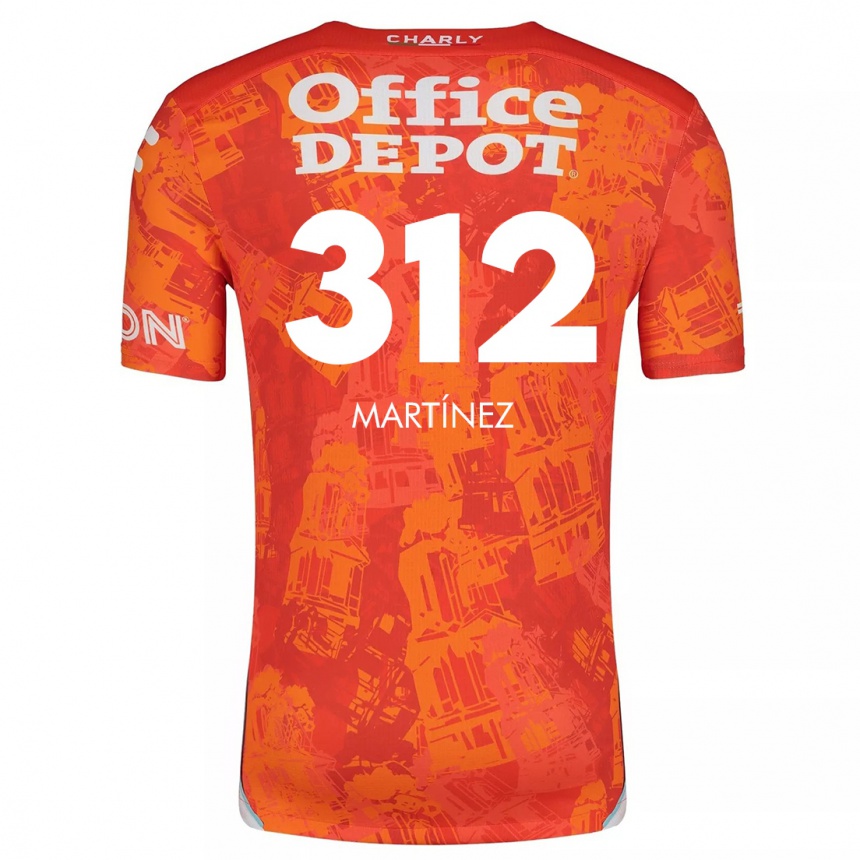 Enfant Football Maillot Ulises Martínez #312 Orange White Tenues Extérieur 2024/25 Canada