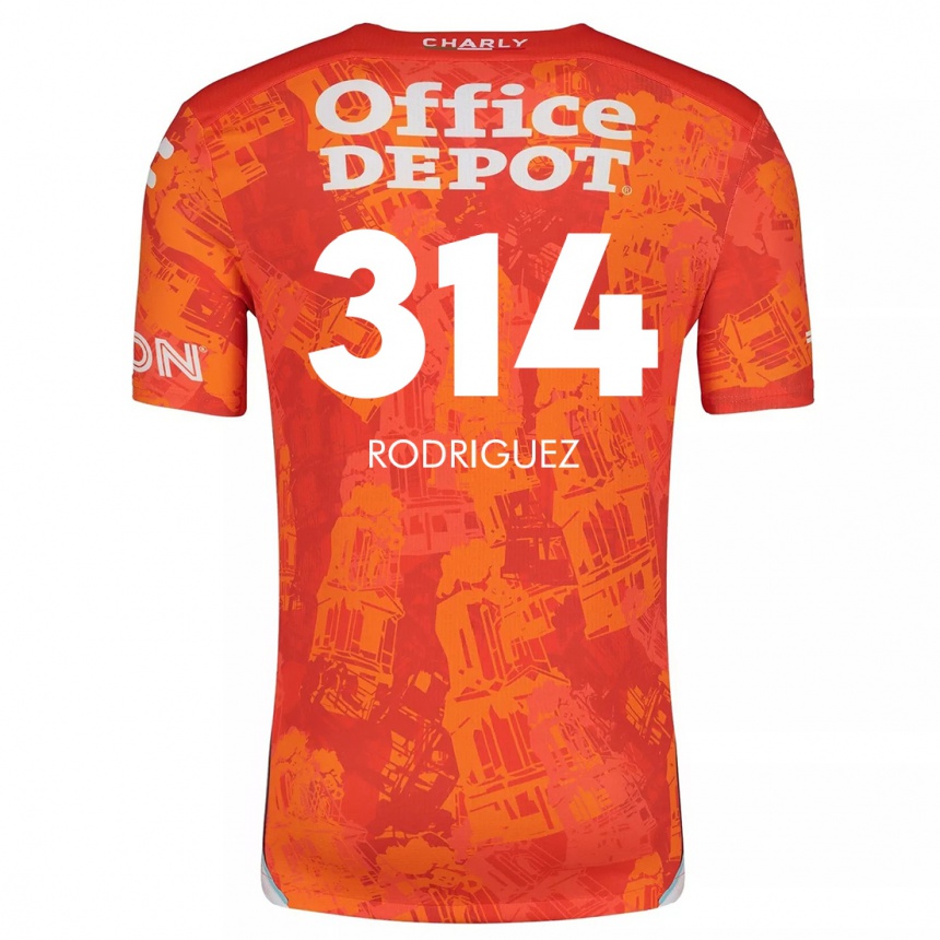 Enfant Football Maillot Alan Rodríguez #314 Orange White Tenues Extérieur 2024/25 Canada