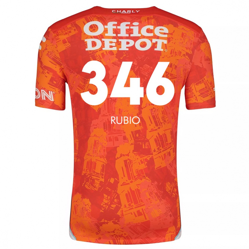 Kids Football Mateo Rubio #346 Orange White Away Jersey 2024/25 T-Shirt Canada