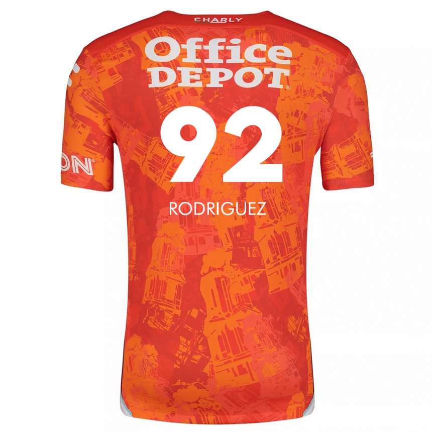 Kids Football Sergio Rodríguez #92 Orange White Away Jersey 2024/25 T-Shirt Canada