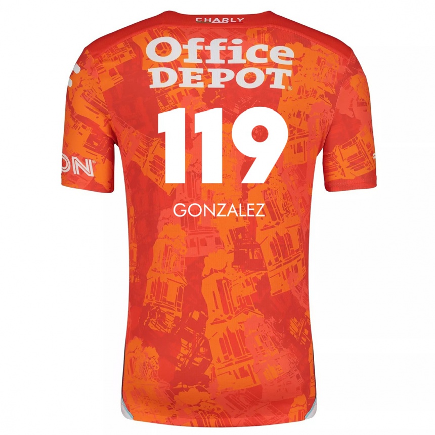 Enfant Football Maillot Juan González #119 Orange White Tenues Extérieur 2024/25 Canada