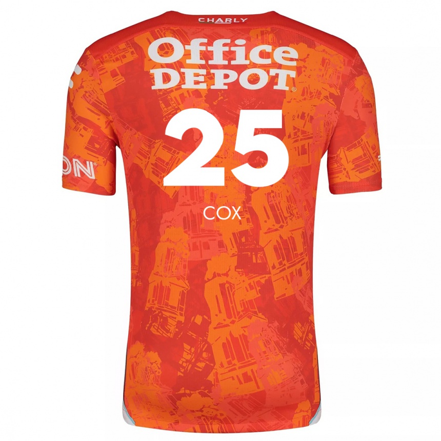 Kids Football Marta Cox #25 Orange White Away Jersey 2024/25 T-Shirt Canada