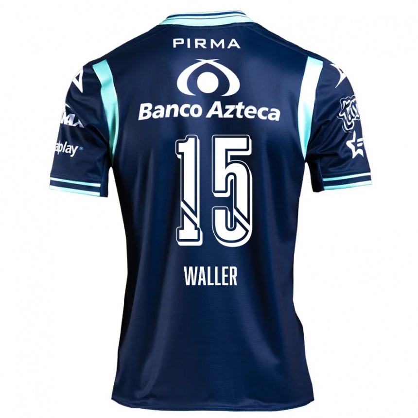 Enfant Football Maillot Facundo Waller #15 Bleu Marine Tenues Extérieur 2024/25 Canada