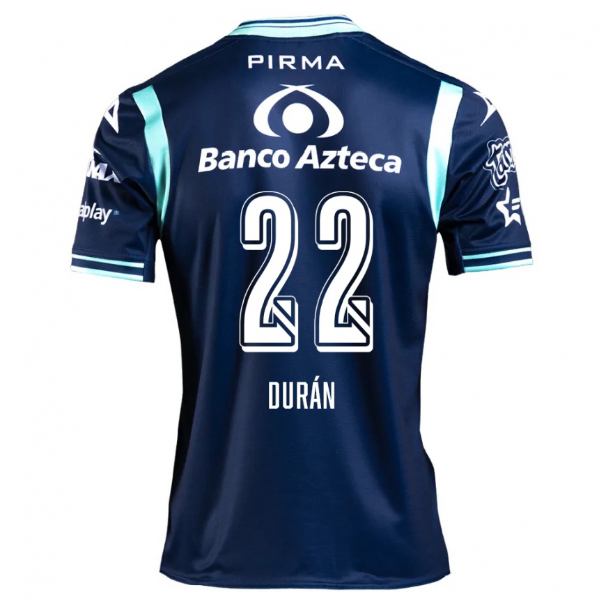 Kids Football Rafael Durán #22 Navy Blue Away Jersey 2024/25 T-Shirt Canada