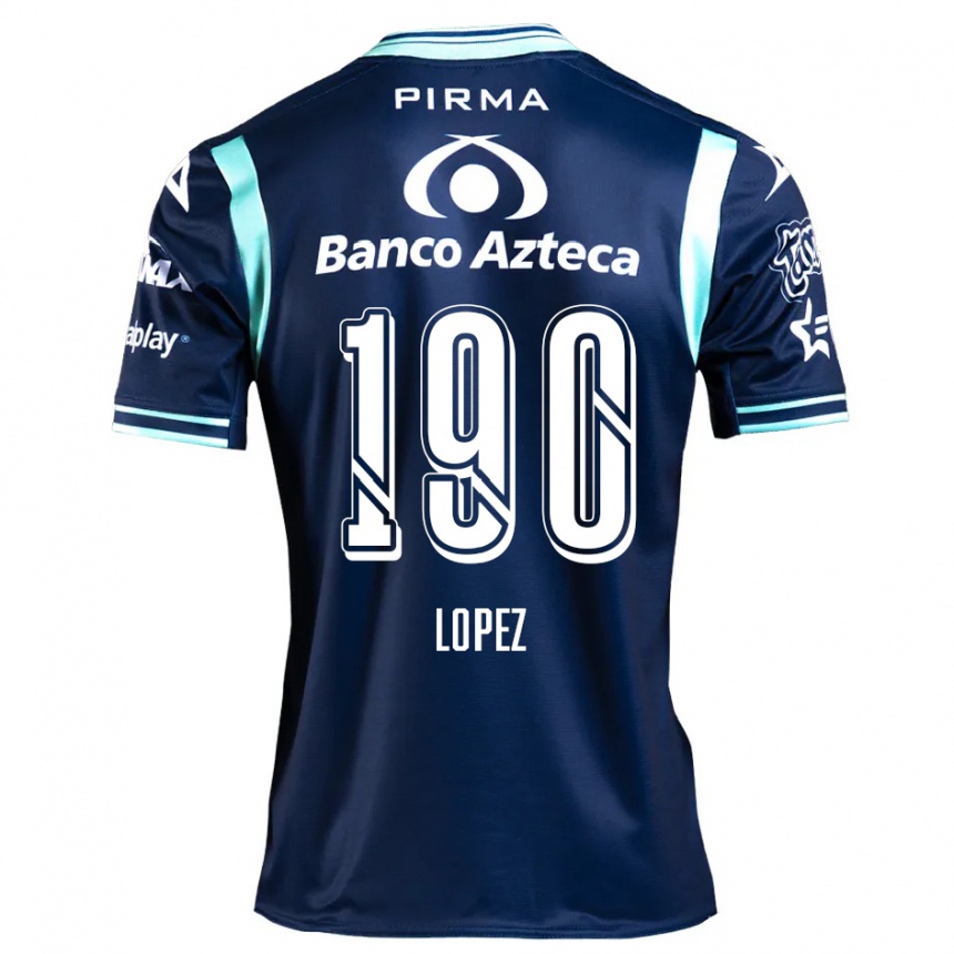 Kids Football Josué López #190 Navy Blue Away Jersey 2024/25 T-Shirt Canada