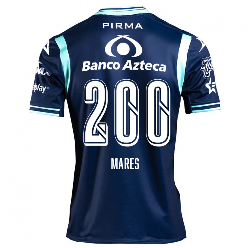 Kids Football Cristian Mares #200 Navy Blue Away Jersey 2024/25 T-Shirt Canada