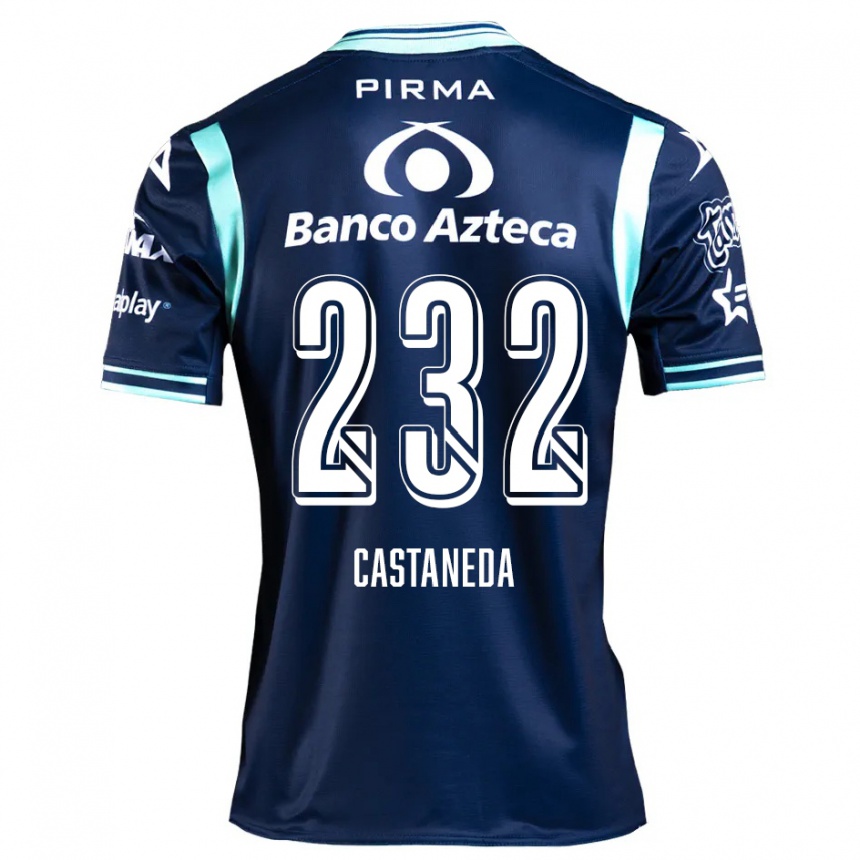 Kids Football Ángel Castañeda #232 Navy Blue Away Jersey 2024/25 T-Shirt Canada