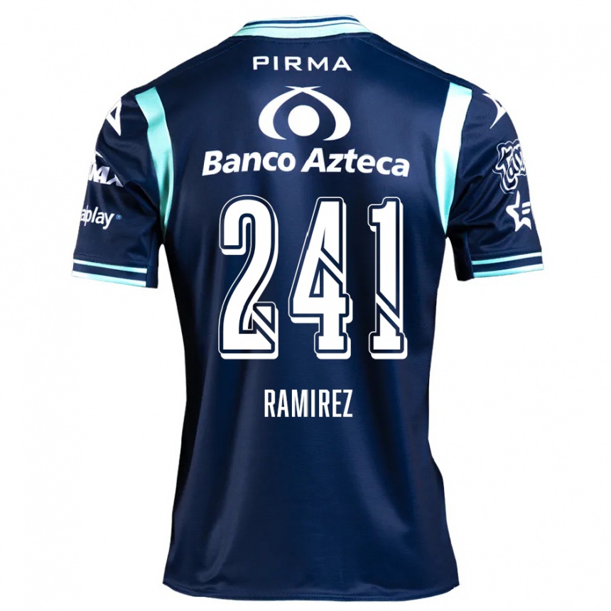 Kids Football Eduardo Ramírez #241 Navy Blue Away Jersey 2024/25 T-Shirt Canada