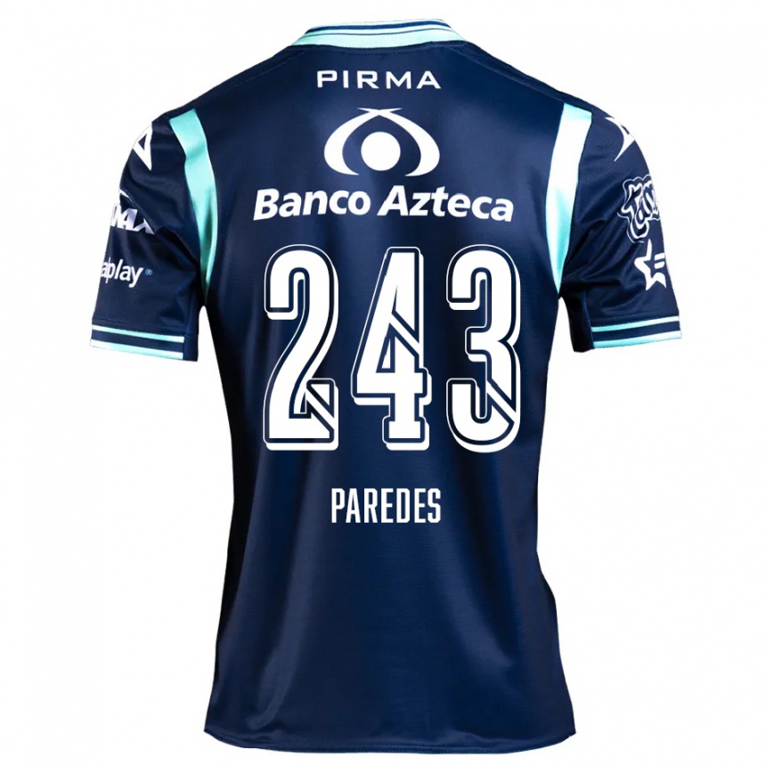 Kids Football Iker Paredes #243 Navy Blue Away Jersey 2024/25 T-Shirt Canada