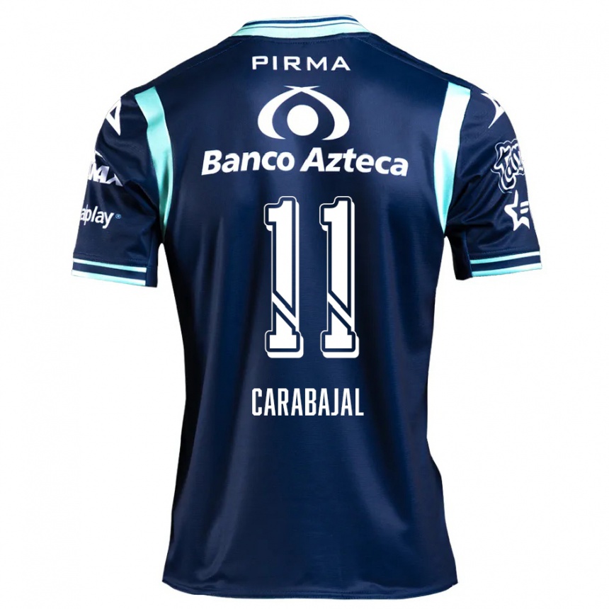 Enfant Football Maillot Gabriel Carabajal #11 Bleu Marine Tenues Extérieur 2024/25 Canada