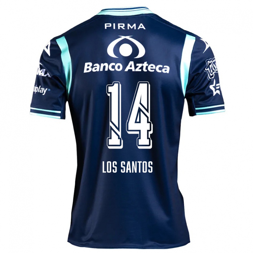 Enfant Football Maillot Lucas De Los Santos #14 Bleu Marine Tenues Extérieur 2024/25 Canada