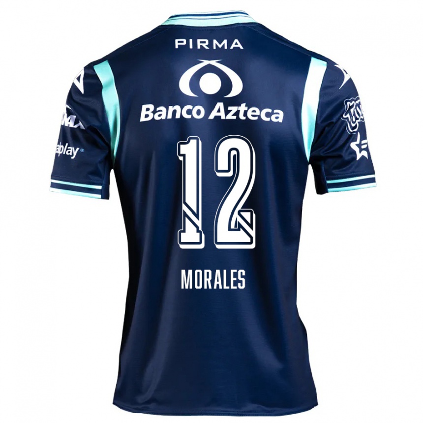 Enfant Football Maillot Karla Morales #12 Bleu Marine Tenues Extérieur 2024/25 Canada