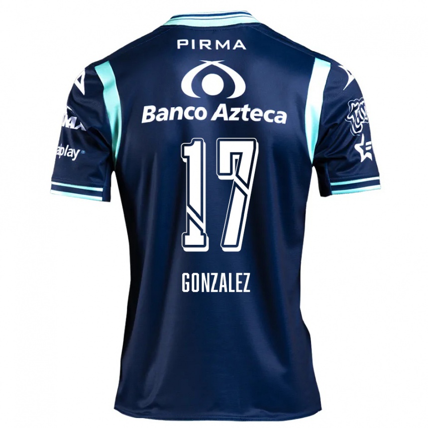 Enfant Football Maillot Andrea González #17 Bleu Marine Tenues Extérieur 2024/25 Canada