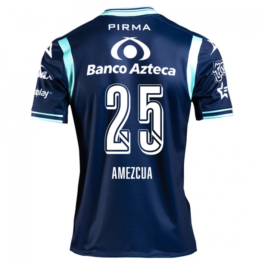 Kids Football Mariana Amezcua #25 Navy Blue Away Jersey 2024/25 T-Shirt Canada