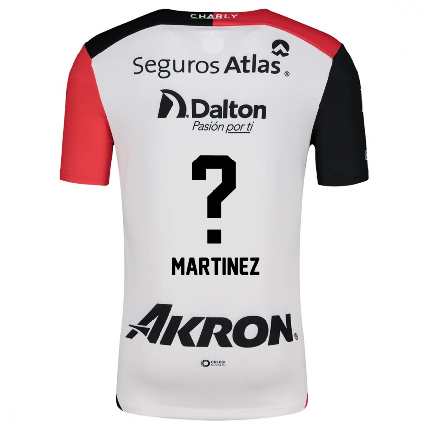 Enfant Football Maillot Gustavo Martínez #0 Blanc Rouge Noir Tenues Extérieur 2024/25 Canada