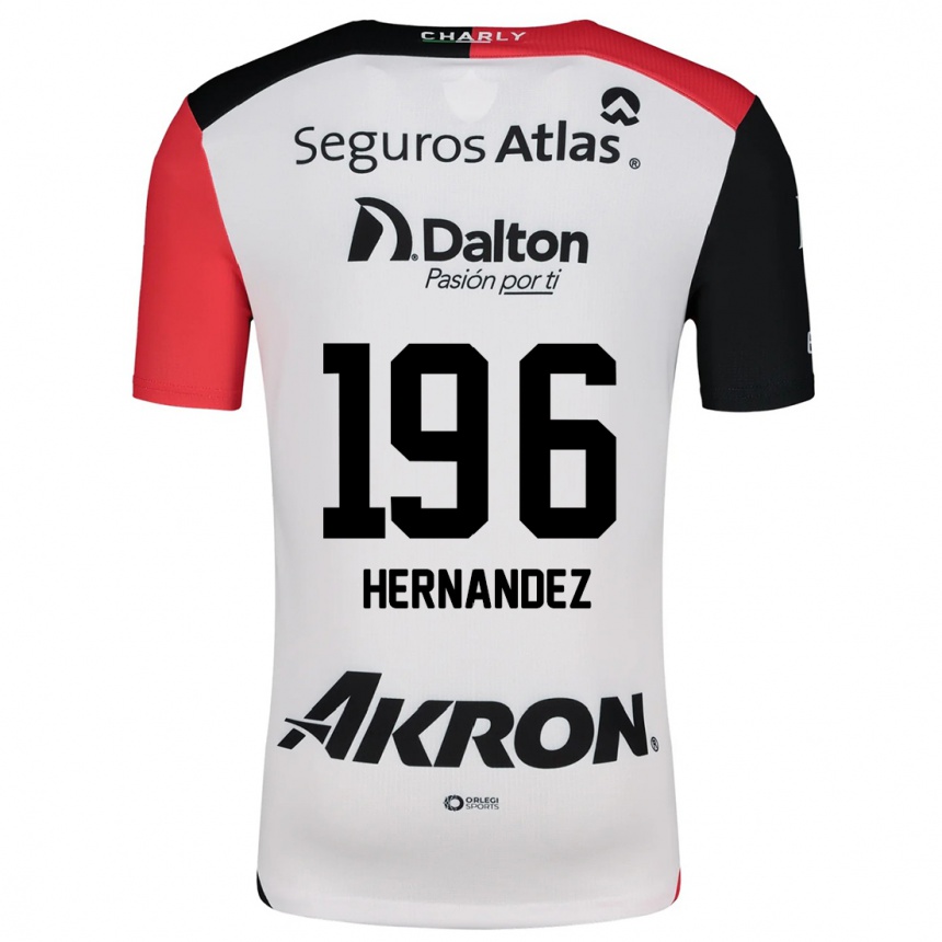 Enfant Football Maillot Miguel Hernández #196 Blanc Rouge Noir Tenues Extérieur 2024/25 Canada