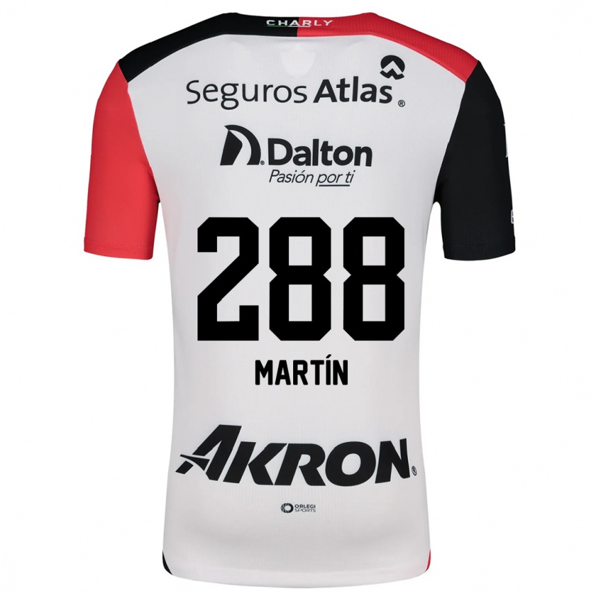 Enfant Football Maillot José Martín #288 Blanc Rouge Noir Tenues Extérieur 2024/25 Canada