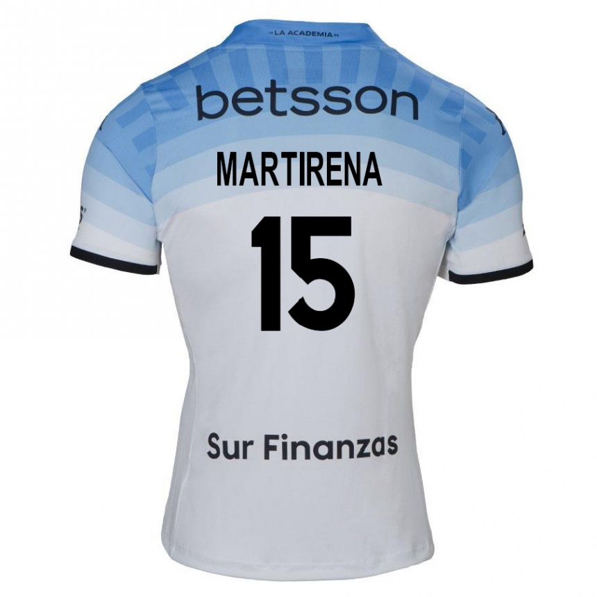 Enfant Football Maillot Gastón Martirena #15 Blanc Bleu Noir Tenues Extérieur 2024/25 Canada