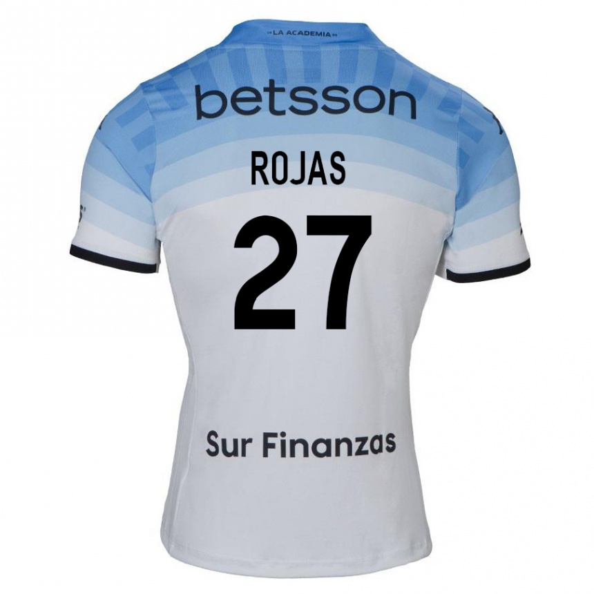 Kids Football Gabriel Rojas #27 White Blue Black Away Jersey 2024/25 T-Shirt Canada