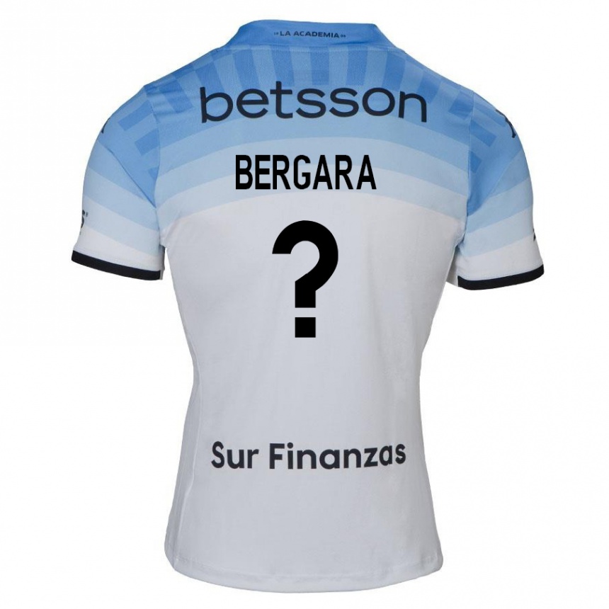 Enfant Football Maillot Matías Bergara #0 Blanc Bleu Noir Tenues Extérieur 2024/25 Canada