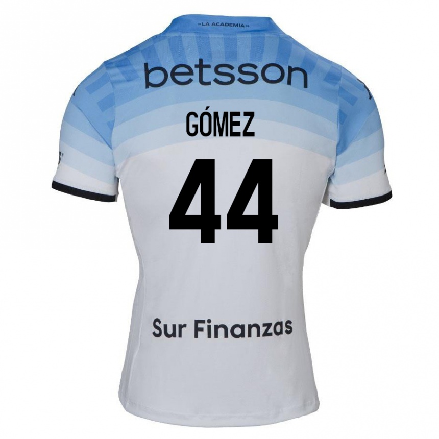 Kids Football Francisco Gómez #44 White Blue Black Away Jersey 2024/25 T-Shirt Canada