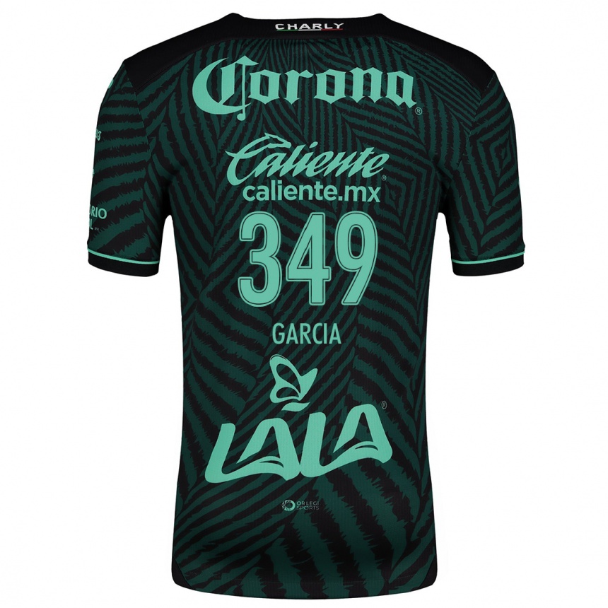 Kids Football Diego García #349 Black Green Away Jersey 2024/25 T-Shirt Canada