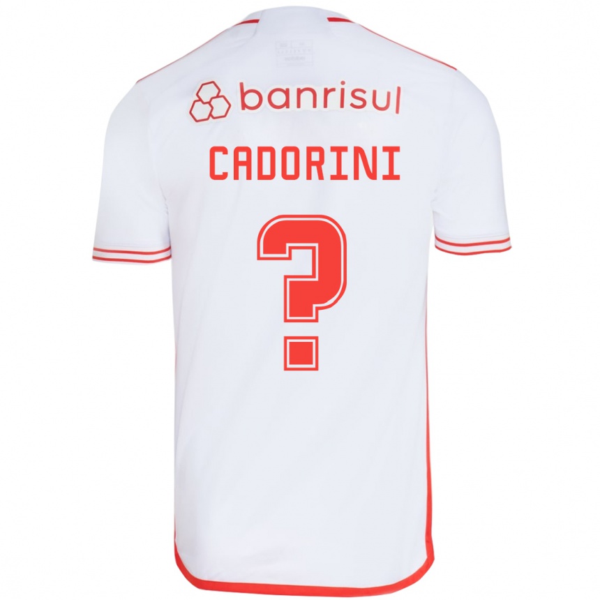 Enfant Football Maillot Matheus Cadorini #0 Blanc Rouge Tenues Extérieur 2024/25 Canada