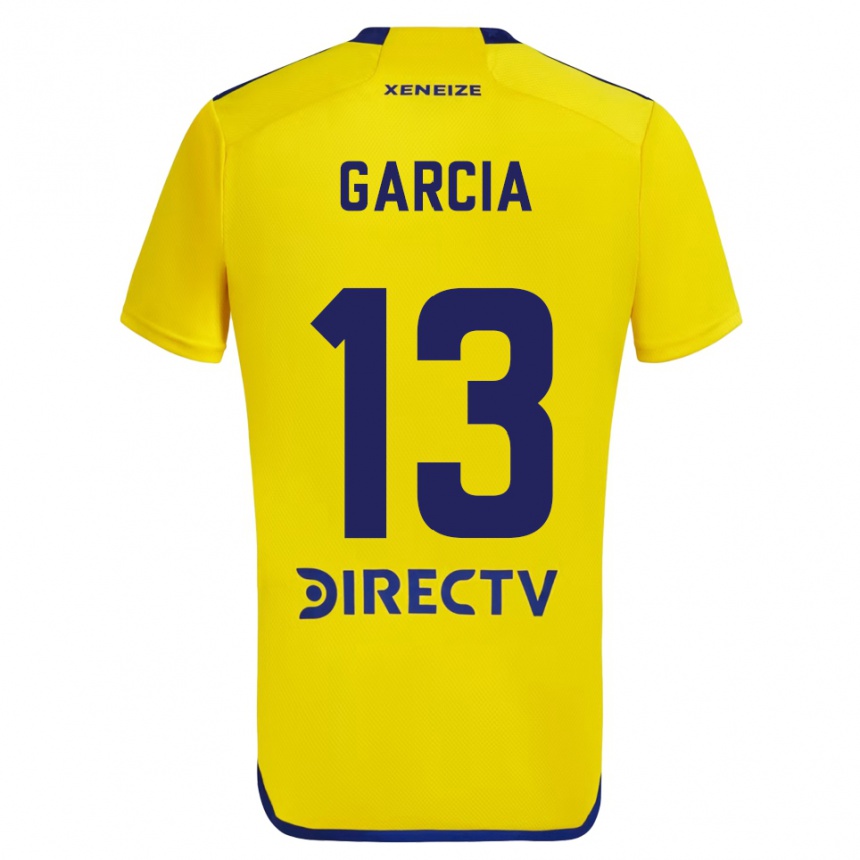 Kids Football Javier García #13 Yellow Blue Away Jersey 2024/25 T-Shirt Canada