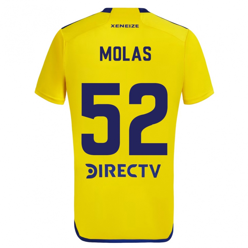 Enfant Football Maillot Walter Molas #52 Jaune Bleu Tenues Extérieur 2024/25 Canada