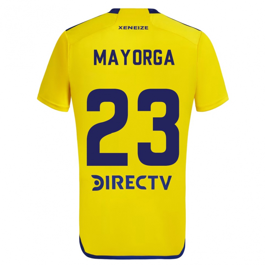 Kids Football Miriam Mayorga #23 Yellow Blue Away Jersey 2024/25 T-Shirt Canada