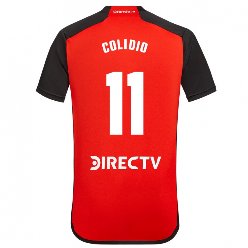 Enfant Football Maillot Facundo Colidio #11 Rouge Noir Blanc Tenues Extérieur 2024/25 Canada