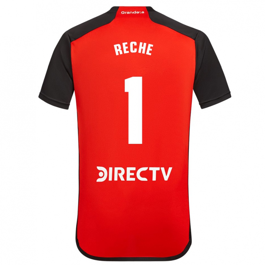 Kids Football Abril Reche #1 Red Black White Away Jersey 2024/25 T-Shirt Canada