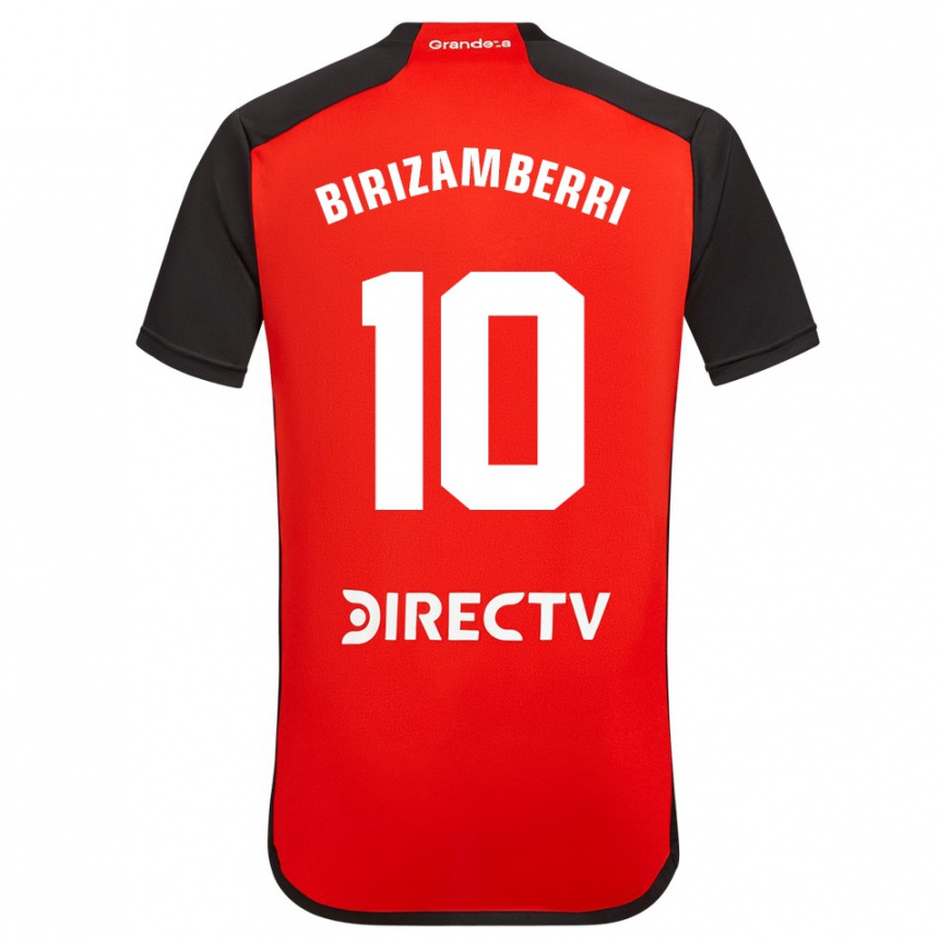 Kids Football María Carolina Birizamberri Rivero #10 Red Black White Away Jersey 2024/25 T-Shirt Canada