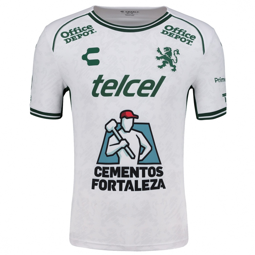 Kids Football César Muñiz #261 White Green Away Jersey 2024/25 T-Shirt Canada