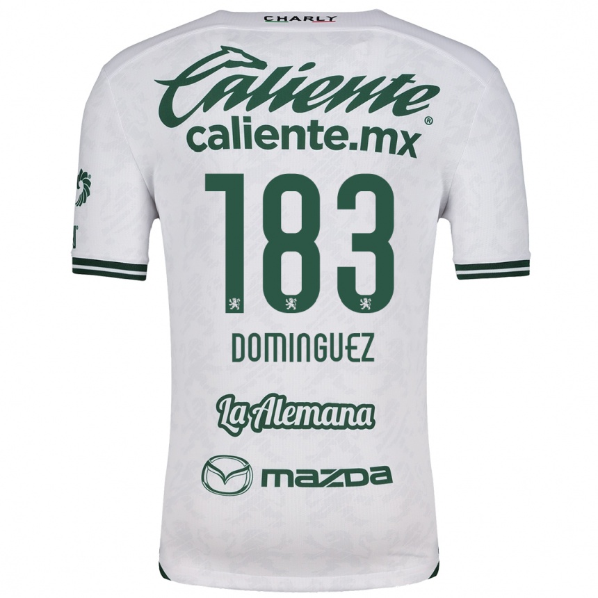 Kids Football Jesús Domínguez #183 White Green Away Jersey 2024/25 T-Shirt Canada