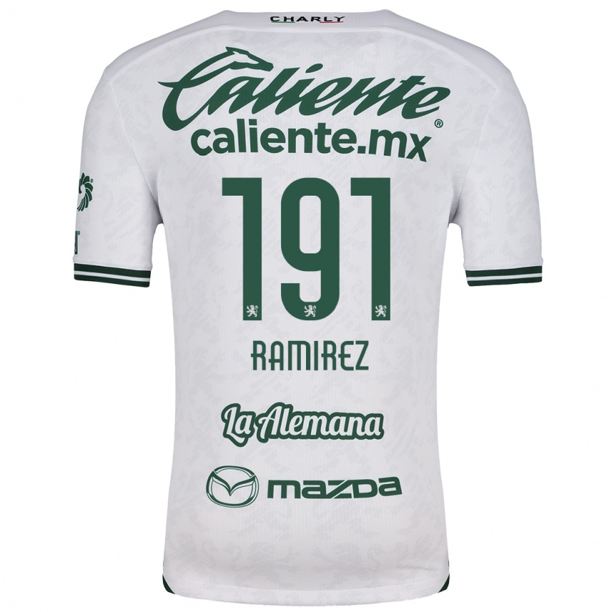 Kids Football Ian Ramírez #191 White Green Away Jersey 2024/25 T-Shirt Canada