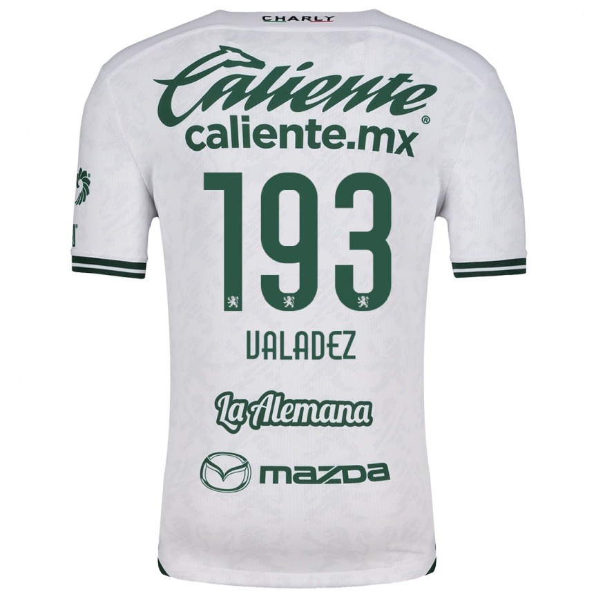 Kids Football Luis Valadez #193 White Green Away Jersey 2024/25 T-Shirt Canada