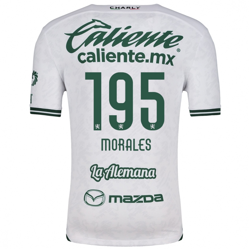 Enfant Football Maillot Daniel Morales #195 Blanc Vert Tenues Extérieur 2024/25 Canada