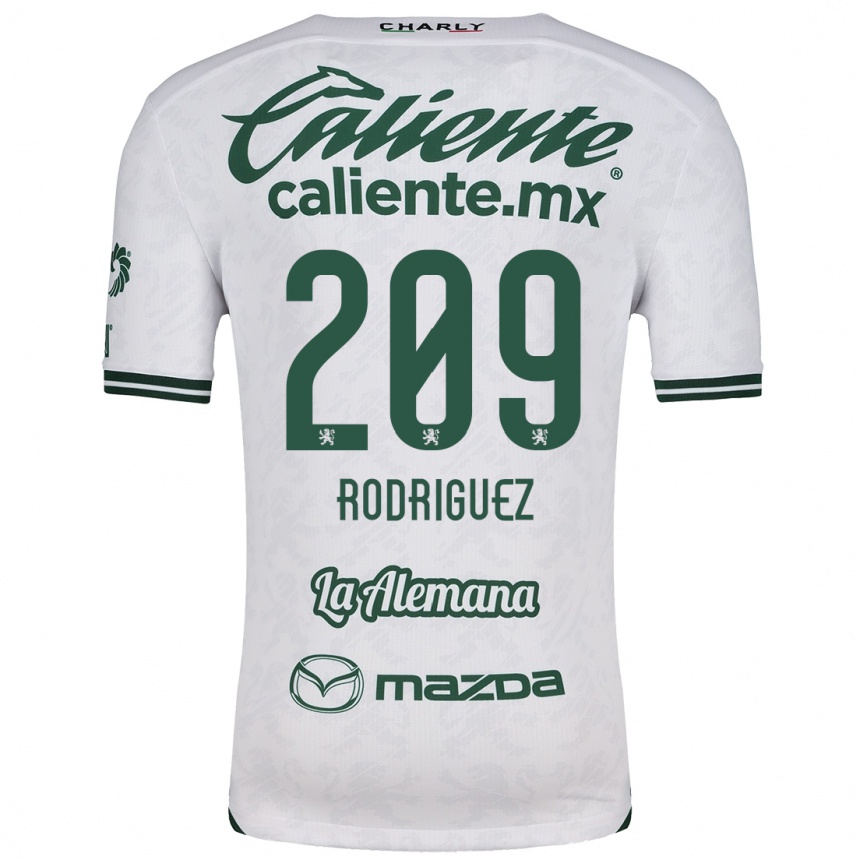 Kids Football Víctor Rodríguez #209 White Green Away Jersey 2024/25 T-Shirt Canada