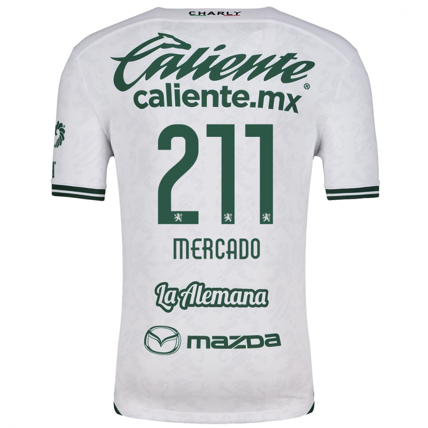 Enfant Football Maillot Diego Mercado #211 Blanc Vert Tenues Extérieur 2024/25 Canada