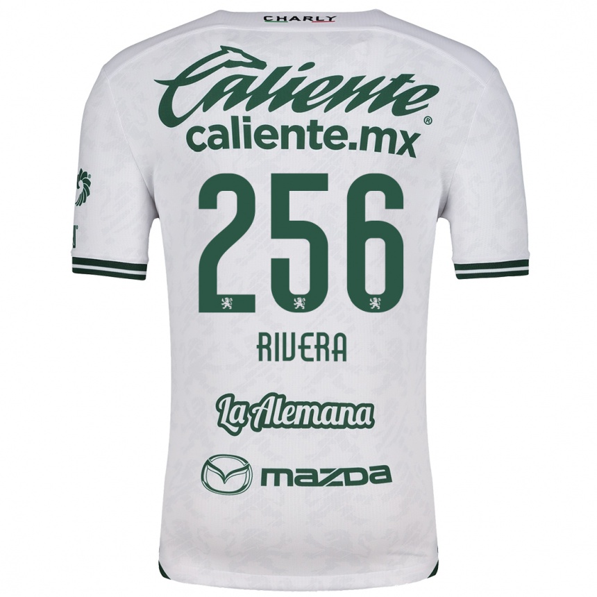 Kids Football Fernando Rivera #256 White Green Away Jersey 2024/25 T-Shirt Canada