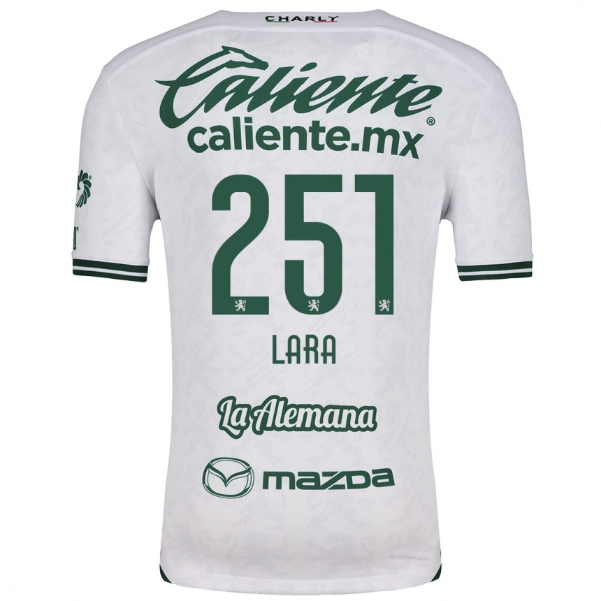 Enfant Football Maillot Tristán Lara #251 Blanc Vert Tenues Extérieur 2024/25 Canada