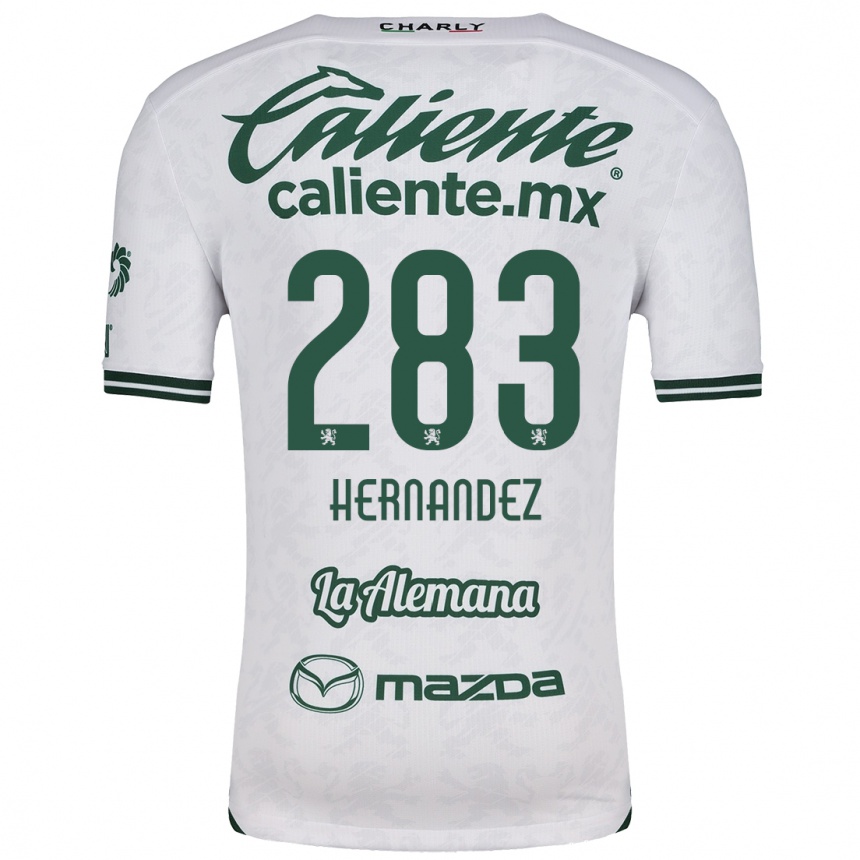 Kids Football Karin Hernández #283 White Green Away Jersey 2024/25 T-Shirt Canada